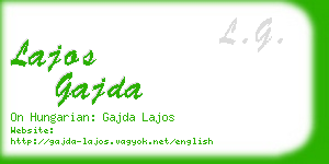 lajos gajda business card